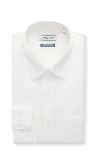 レギュラーカラーワイシャツ【涼】【白無地】【OEKO-TEX】