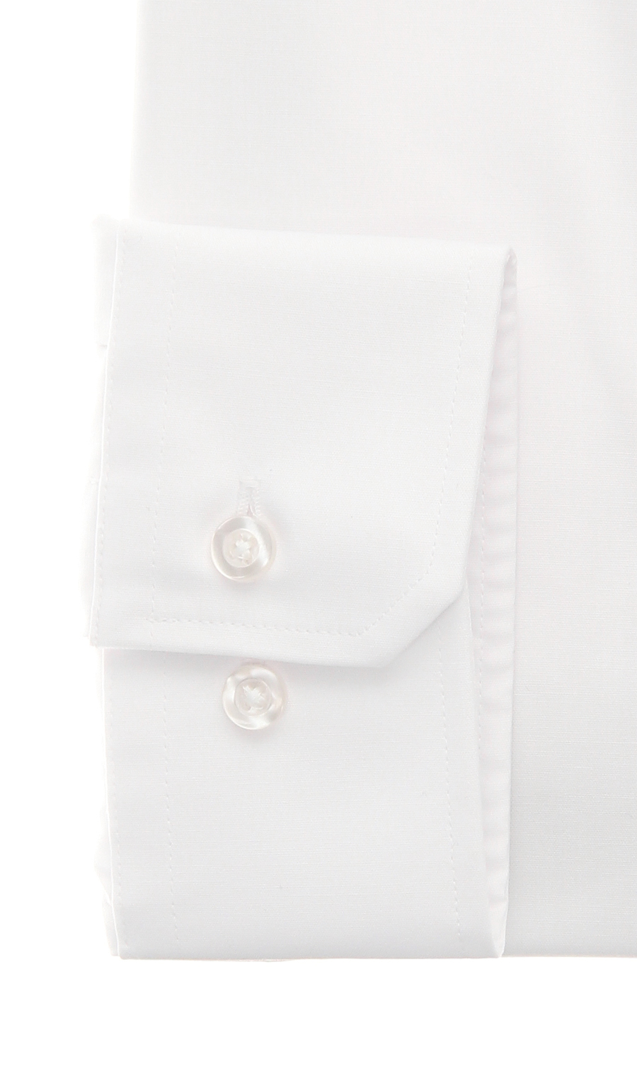 レギュラーカラーワイシャツ【白無地】 ホワイト 首周り:37cm,裄丈:76cm