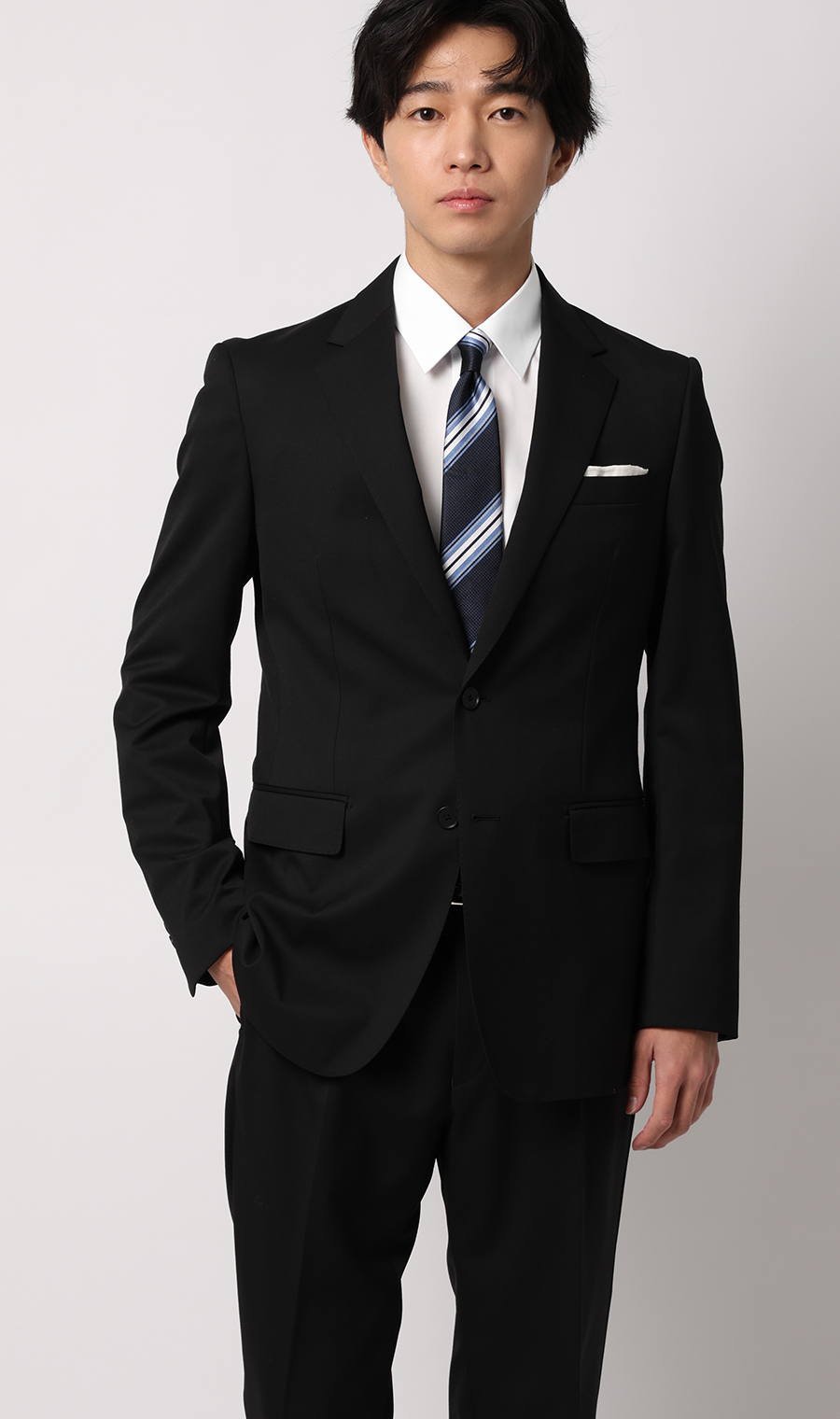 ■標準領時尚襯衫 【NON IRONMAX】 【白色素色】 白色頸圍:37cm,袖長:78cm