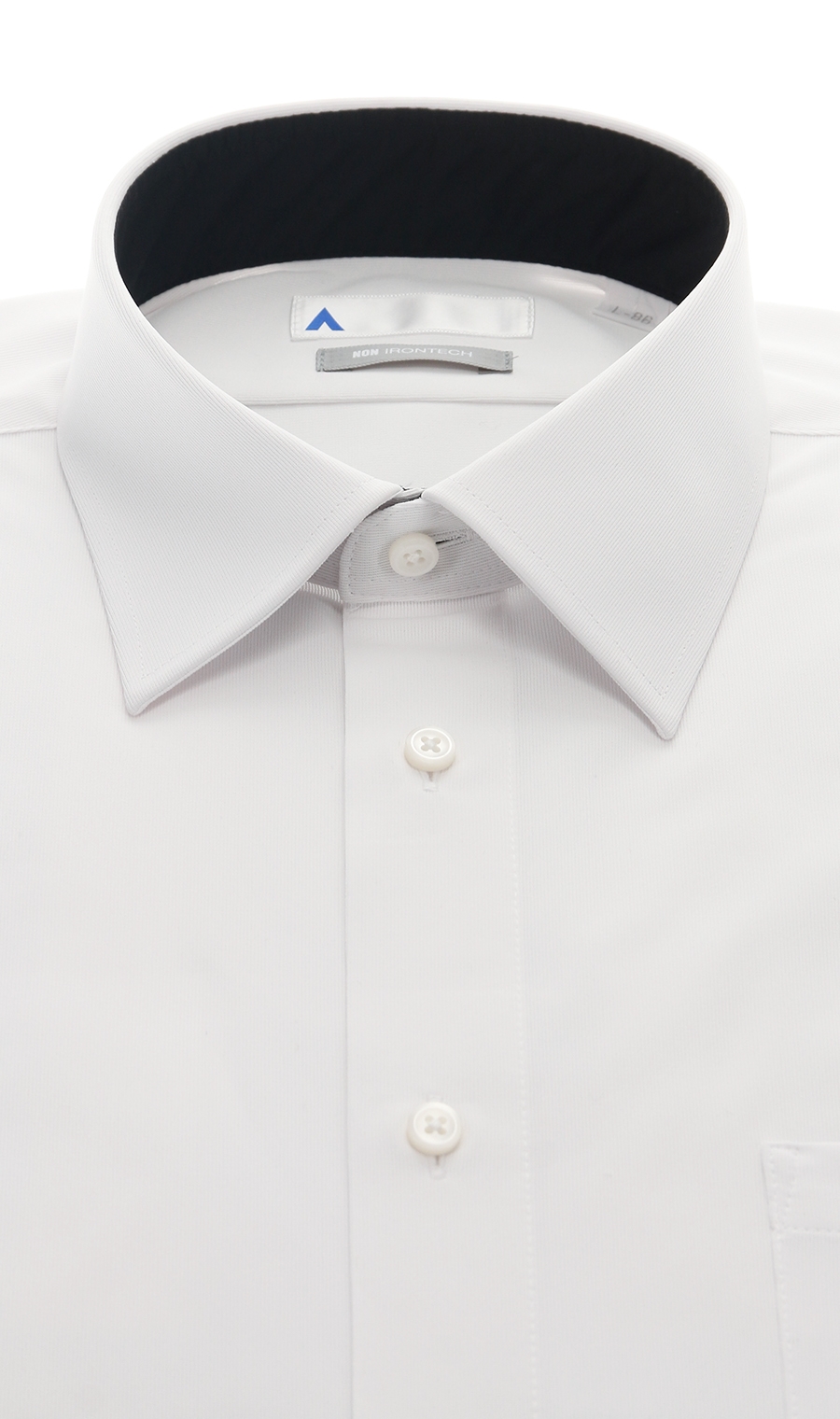 レギュラーカラーワイシャツ【キング&トール】【NON IRONTECH】【#すごシャツ】 ホワイト 首周り:45cm,裄丈:80cm