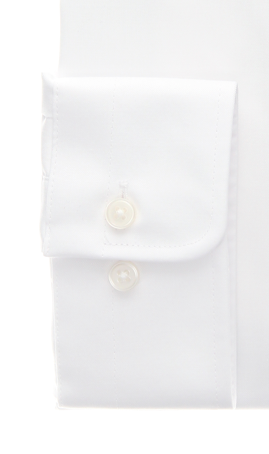 レギュラーカラーワイシャツ【COTTON∞】 ホワイト 首周り:37cm,裄丈:78cm