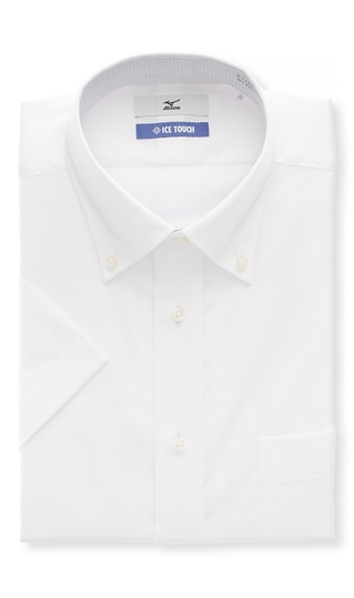 ボタンダウンスタンダードワイシャツ【半袖】【キング】【ICE TOUCH】