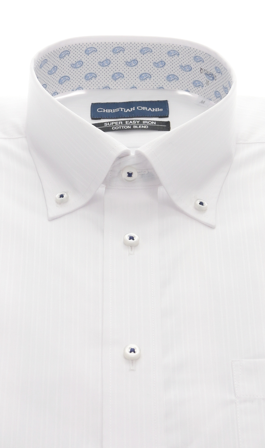 ボタンダウンスタンダードワイシャツ【半袖】【COOL TECHNOLOGY】 ホワイト 首周り:39cm,裄丈:00