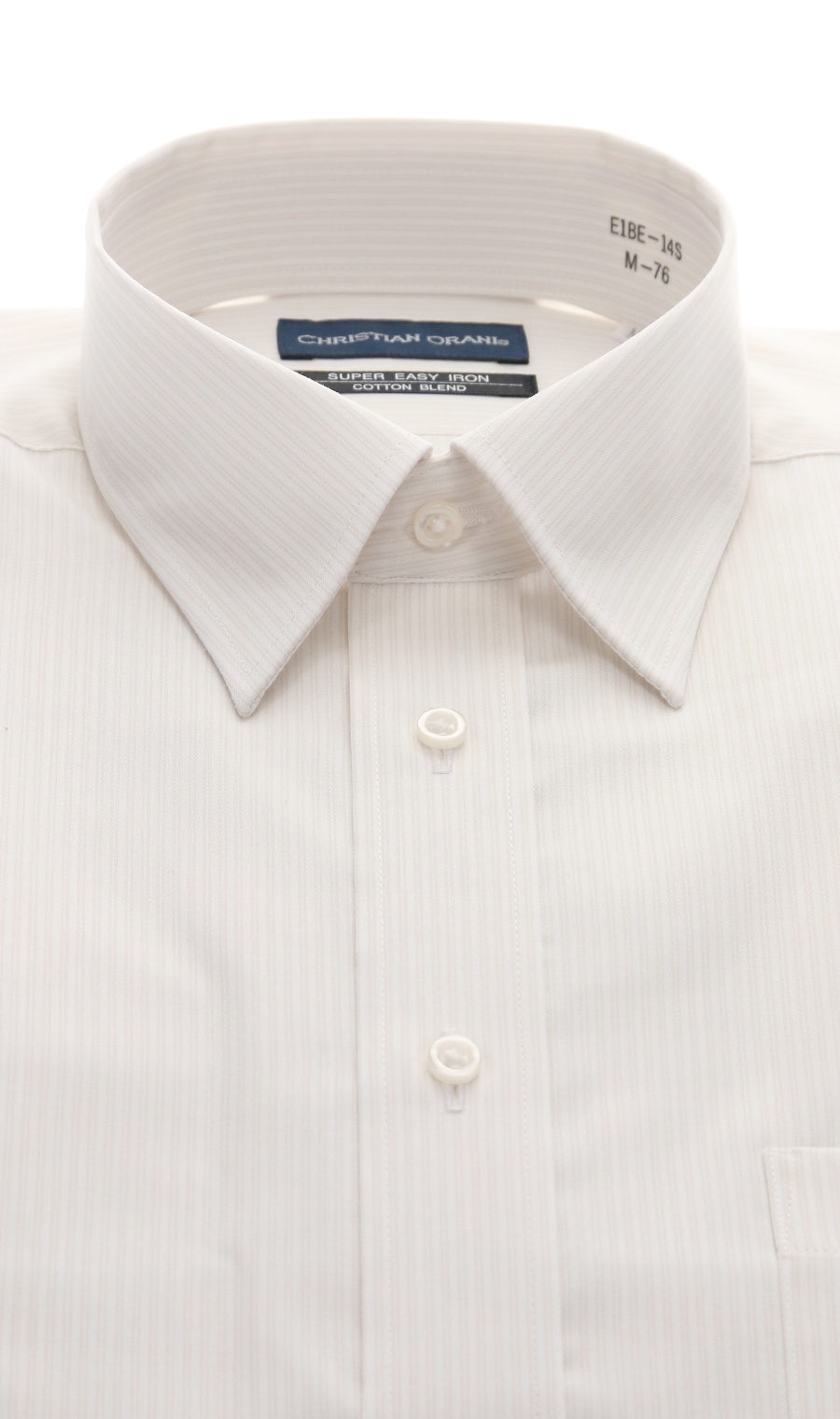 レギュラーカラースタイリッシュワイシャツ《スモール》《JAPAN FABRIC》 ベージュ 首周り:37cm,裄丈:74cm