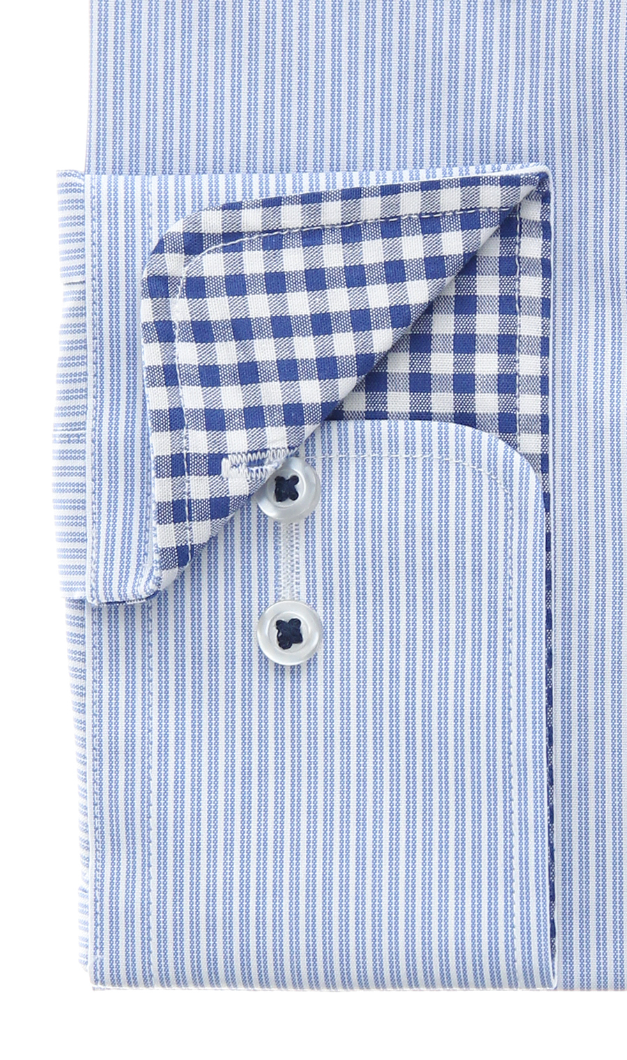 レギュラーカラースタンダードワイシャツ【キング&トール】 ブルー 首周り:45cm,裄丈:80cm