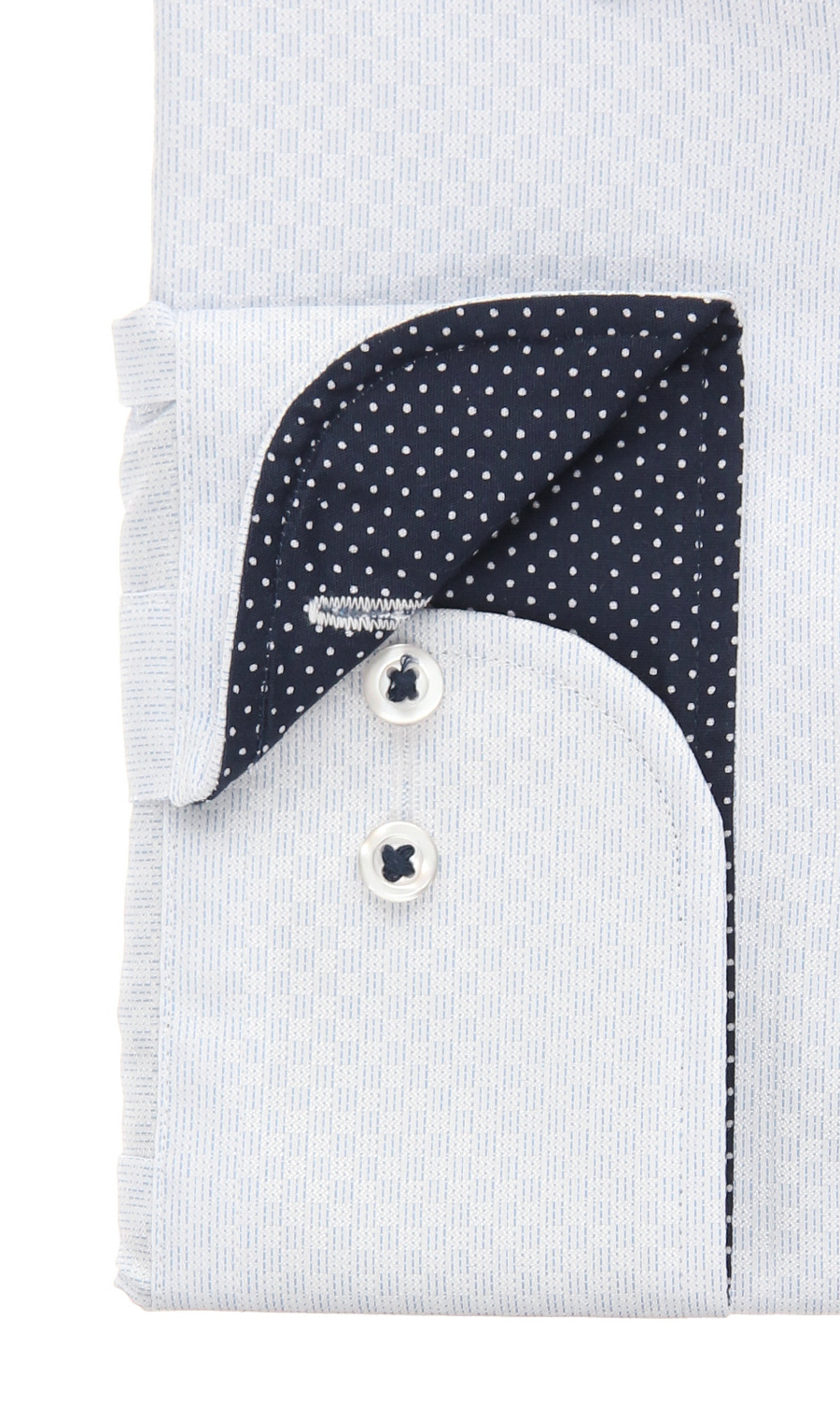 ボタンダウンスタンダードワイシャツ【キング&トール】 ブルー 首周り:45cm,裄丈:84cm