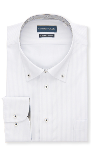 PERSON'S スタイリッシュシャツ Mサイズ ホワイト PERSON'S FOR MEN ホワイト長袖シャツ S-82 - メルカリ