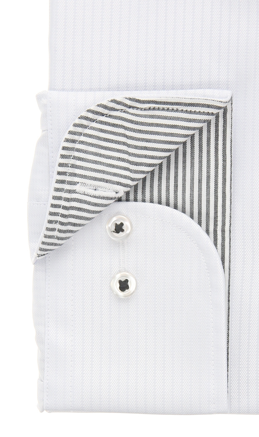 ボタンダウンスタンダードワイシャツ【キング&トール】 グレー 首周り:45cm,裄丈:88cm