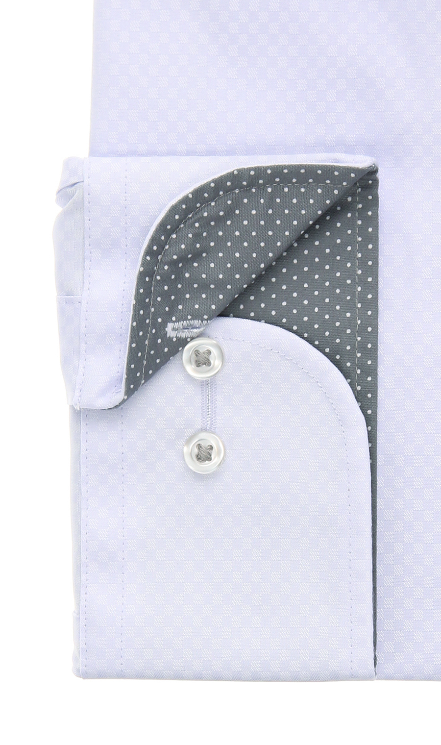 ボタンダウンスタンダードワイシャツ【キング&トール】 パープル 首周り:45cm,裄丈:84cm