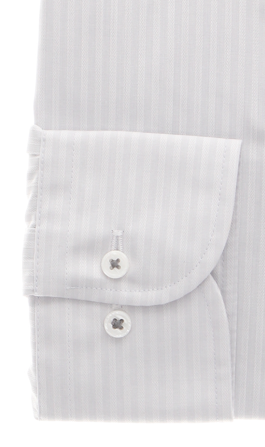 ワイドカラースタンダードワイシャツ【キング&トール】【NON IRONTECH】 グレー 首周り:45cm,裄丈:88cm