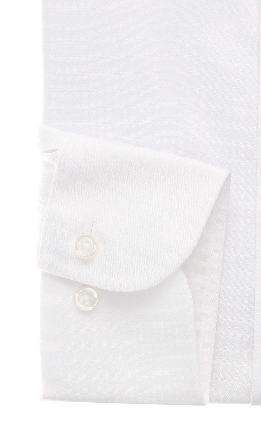 ボタンダウンスタンダードワイシャツ【NON IRONMAX】 ホワイト 首周り:37cm,裄丈:78cm