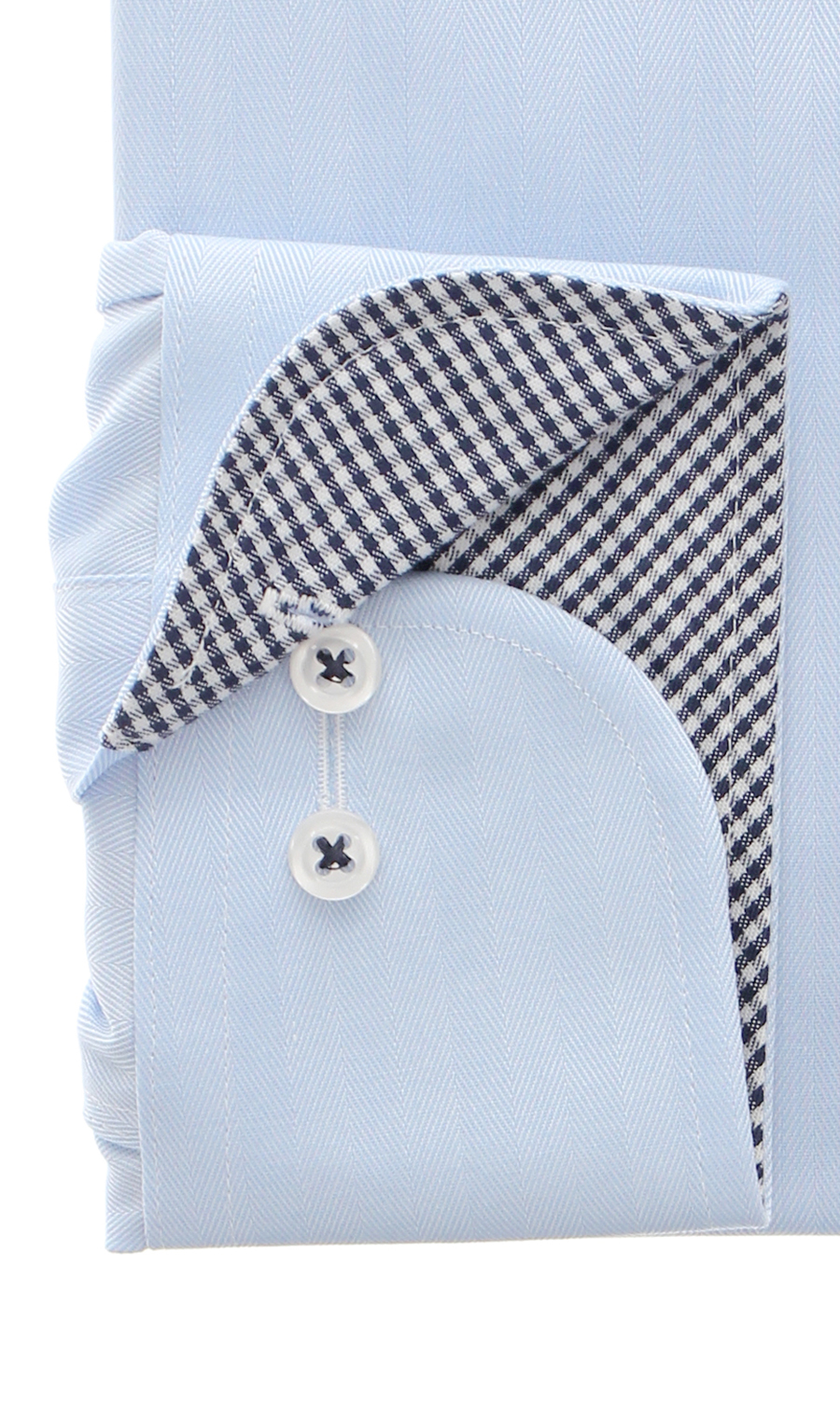 ボタンダウンスタンダードワイシャツ【NON IRONMAX】 ブルー 首周り:43cm,裄丈:82cm