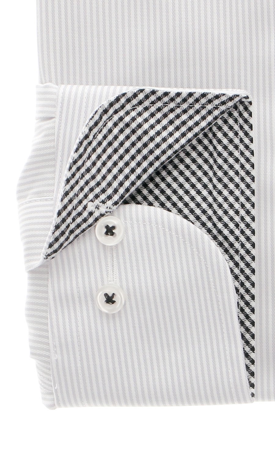 ボタンダウンスタンダードワイシャツ【NON IRONMAX】 グレー 首周り:39cm,裄丈:80cm