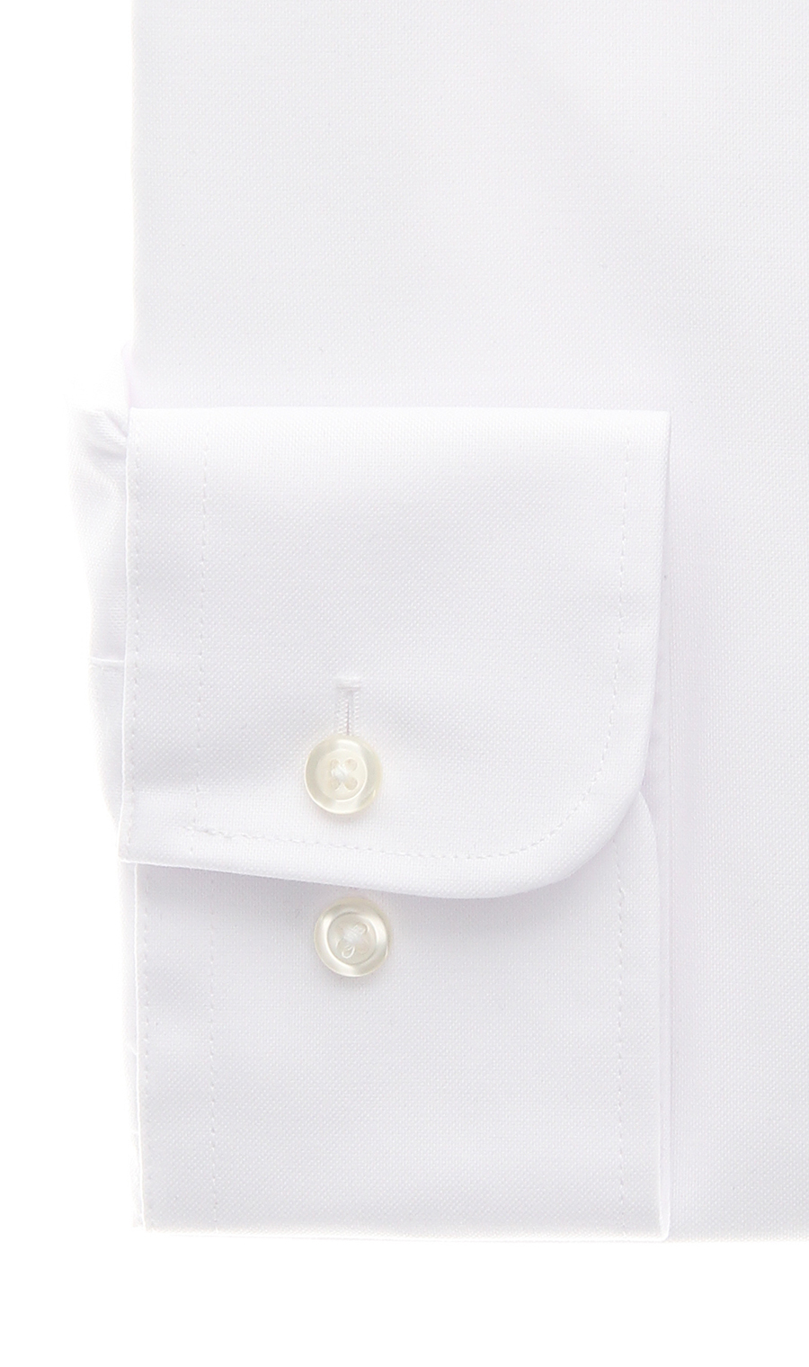 ボタンダウンスタンダードワイシャツ ホワイト 首周り:39cm,裄丈:80cm