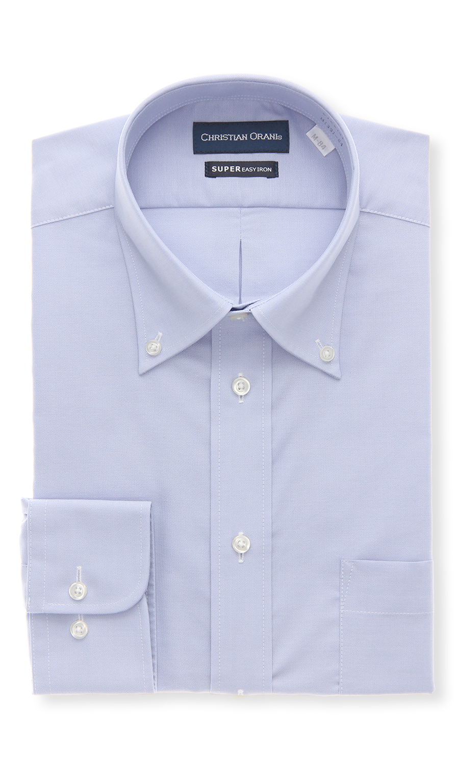 ボタンダウンスタンダードワイシャツ【キング＆トール】 ブルー 首周り:45cm,裄丈:84cm