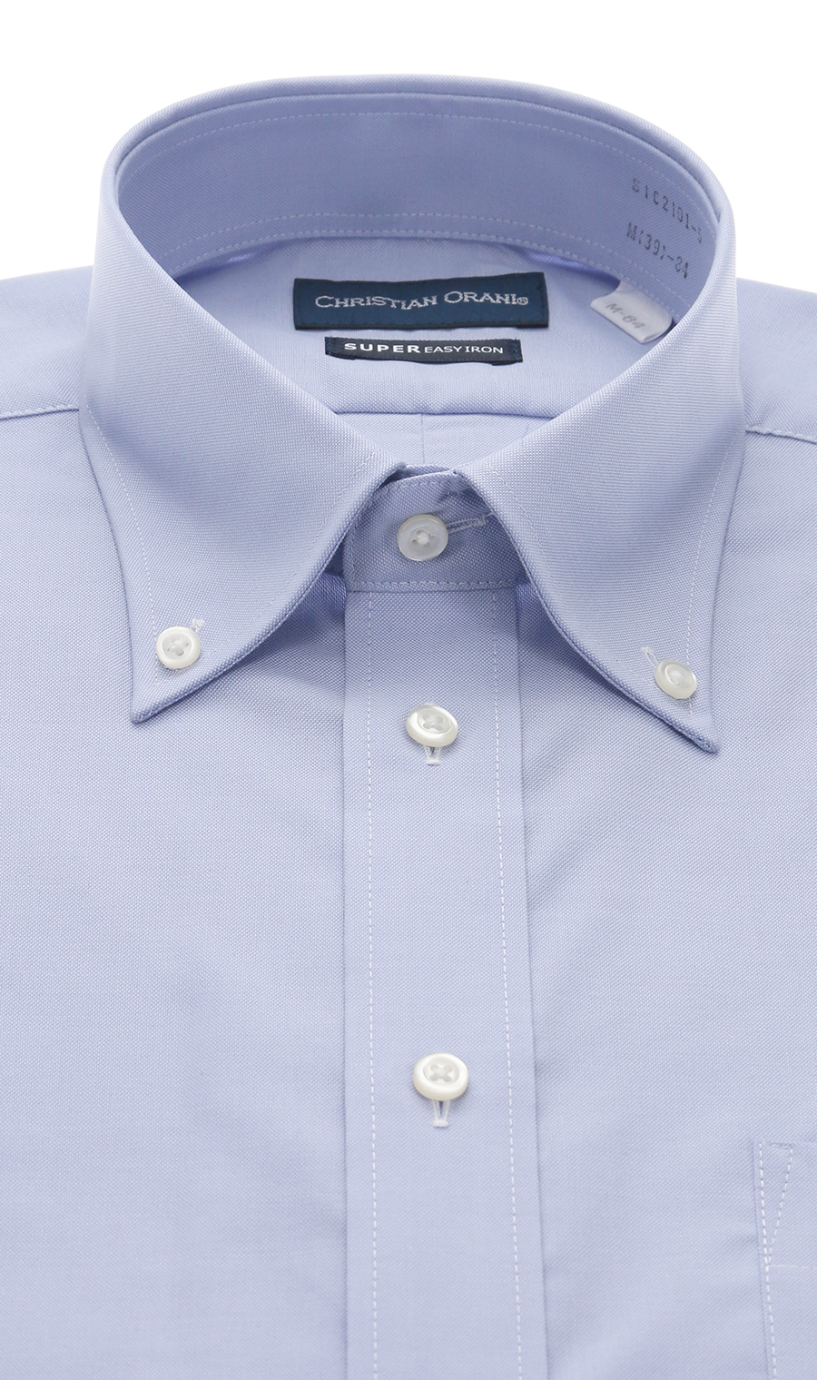 ボタンダウンスタンダードワイシャツ【キング＆トール】 ブルー 首周り:45cm,裄丈:84cm