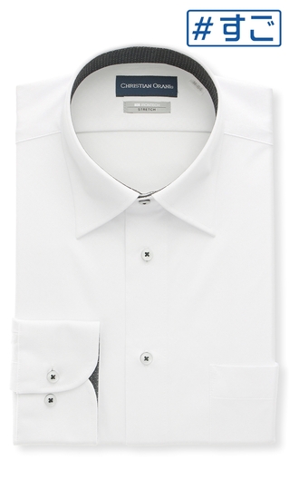 レギュラーカラースタンダードワイシャツ【NON IRONTECH】【＃すごシャツ】