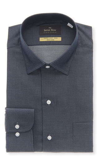 ワイドカラースタンダードワイシャツ【WOOL BLEND】