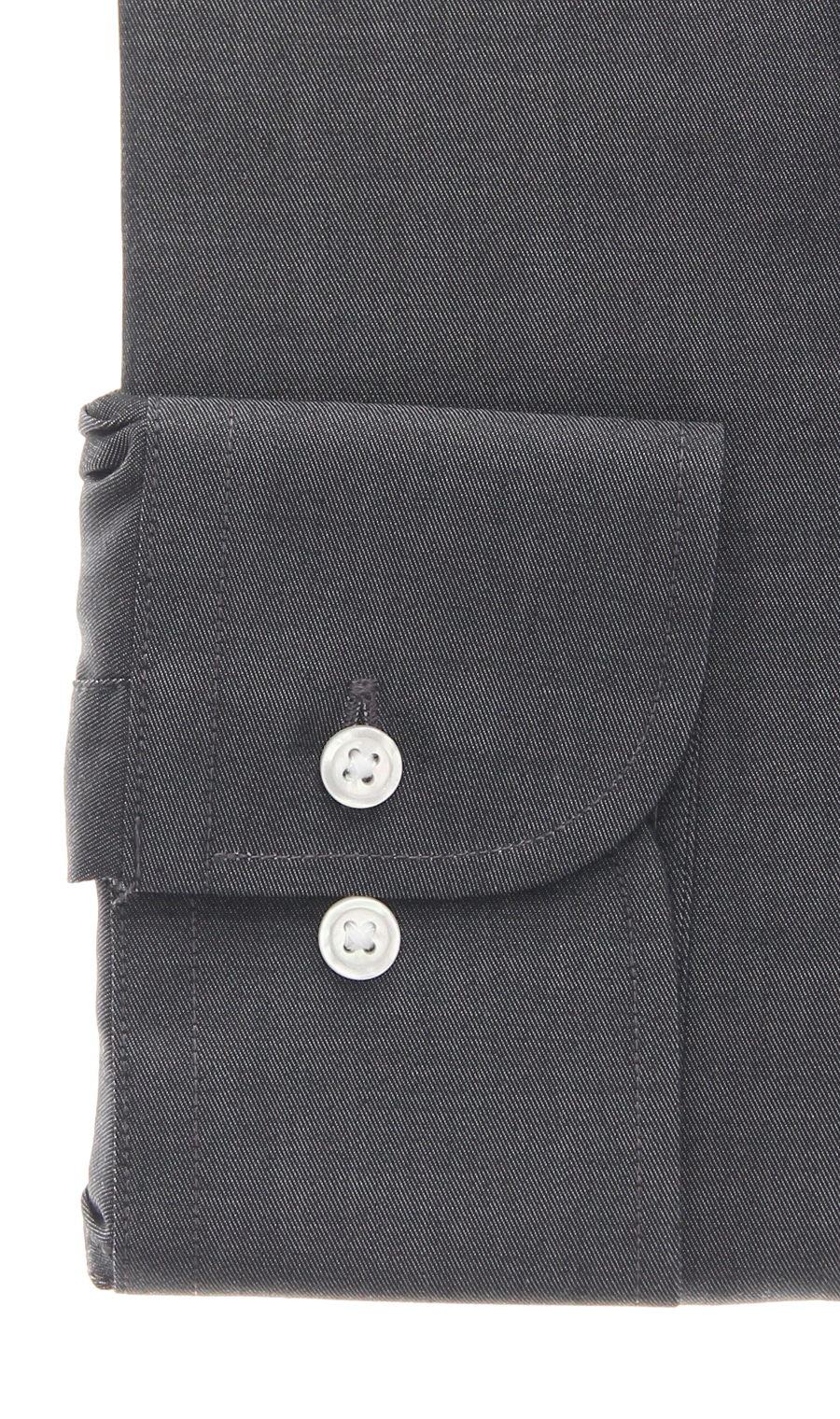 ワイドカラースタンダードワイシャツ【WOOL BLEND】 チャコール 首周り:37cm,裄丈:82cm