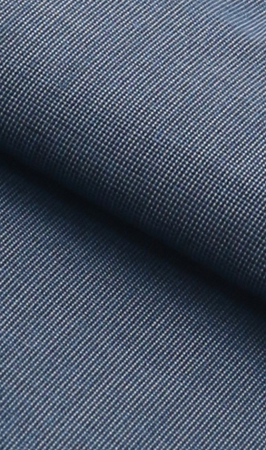 ワイドカラースタンダードワイシャツ【WOOL BLEND】 ブルー 首周り:37cm,裄丈:82cm