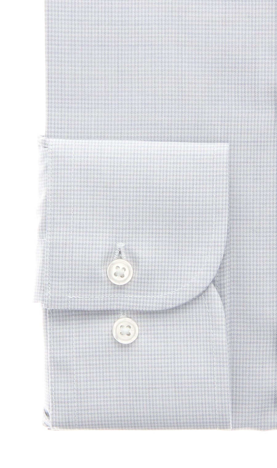 ワイドカラースタンダードワイシャツ【WOOL BLEND】 ライトグレー 首周り:37cm,裄丈:82cm