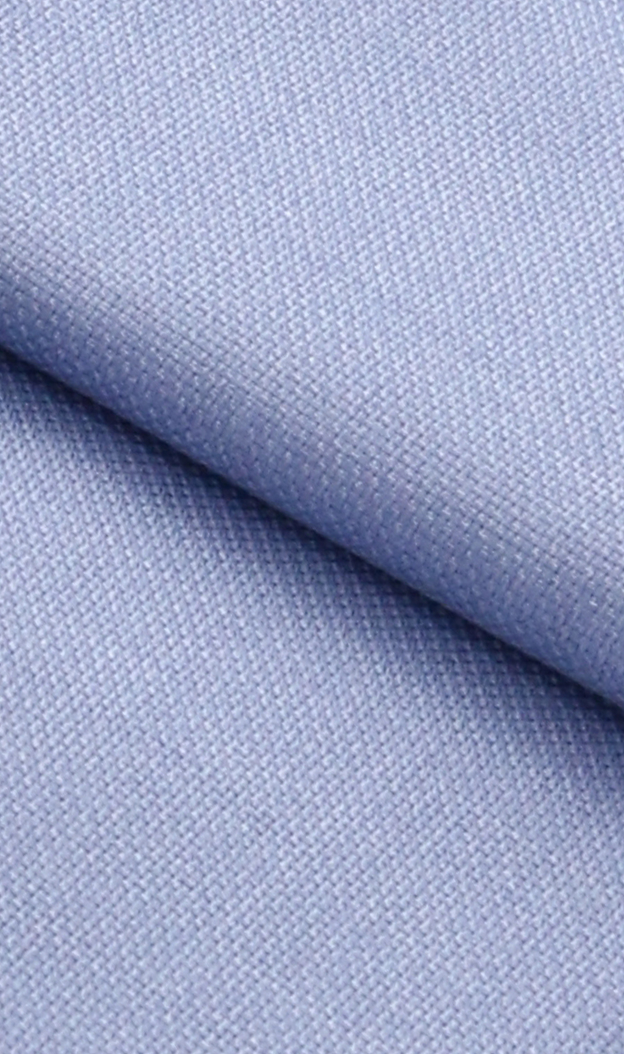 ワイドカラーワイシャツ【WOOL BLEND】 ブルー 首周り:37cm,裄丈:82cm