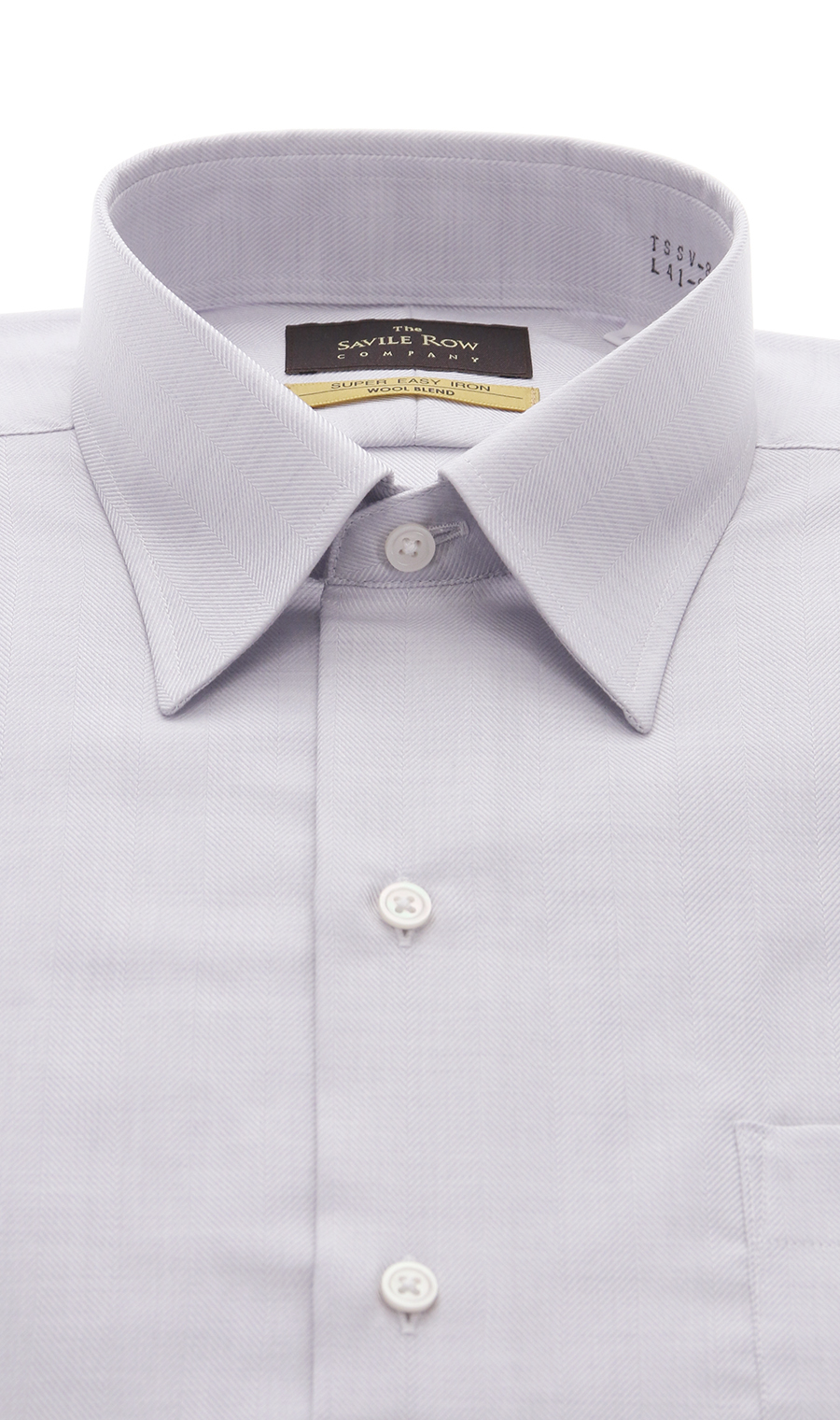 レギュラーカラーワイシャツ【WOOL BLEND】 グレー 首周り:37cm,裄丈:82cm