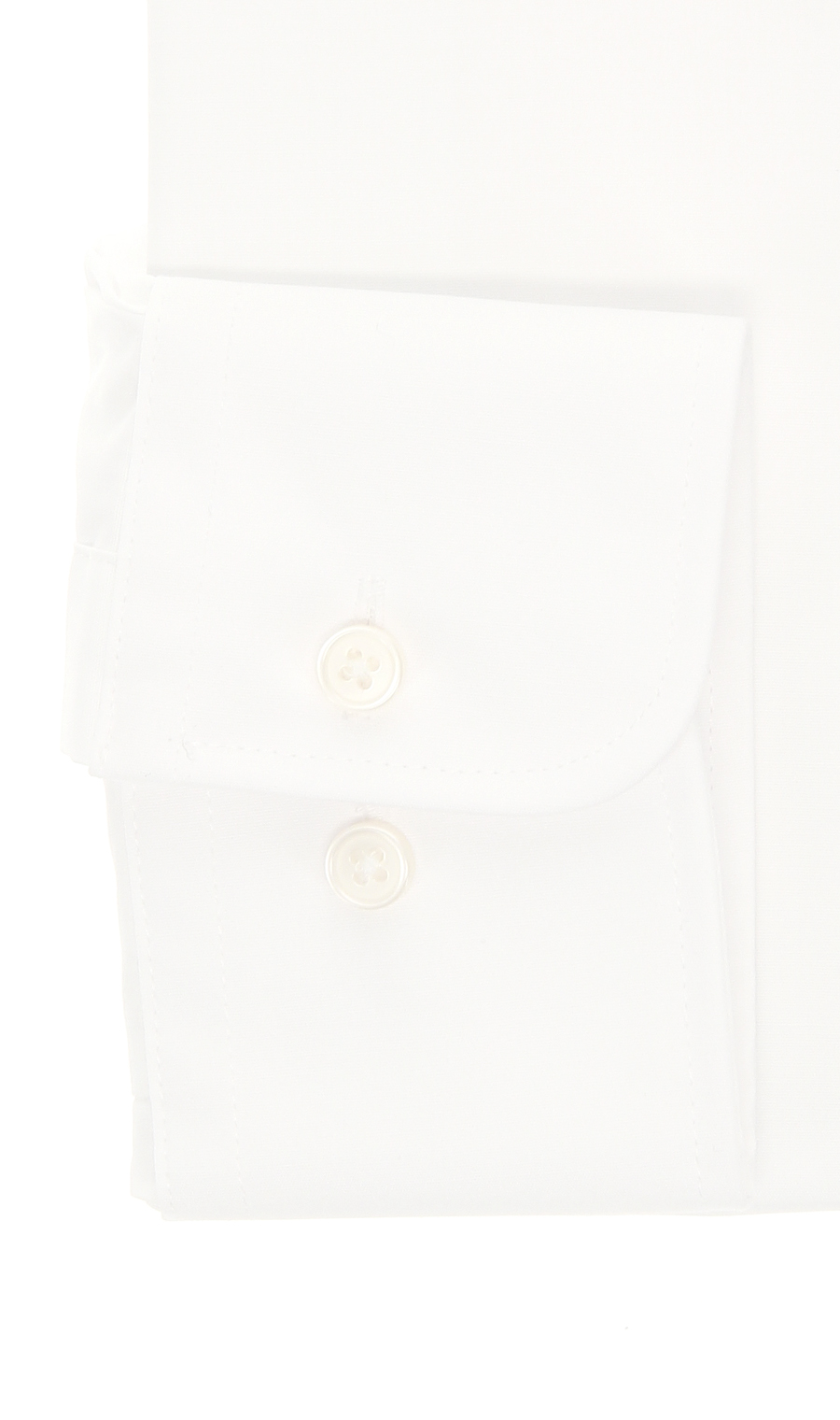 レギュラーカラースタンダードワイシャツ【COTTON∞】 ホワイト 首周り:37cm,裄丈:76cm