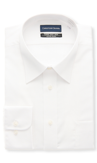 レギュラーカラースタンダードワイシャツ【キング&トール】【COTTON∞】