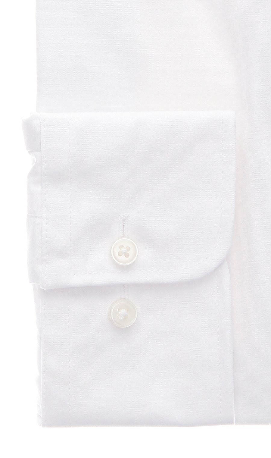 レギュラーカラースタンダードワイシャツ【スモール】【COTTON∞】 ホワイト 首周り:41cm,裄丈:74cm