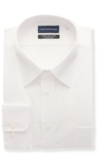 レギュラーカラースタンダードワイシャツ【トール】【COTTON∞】
