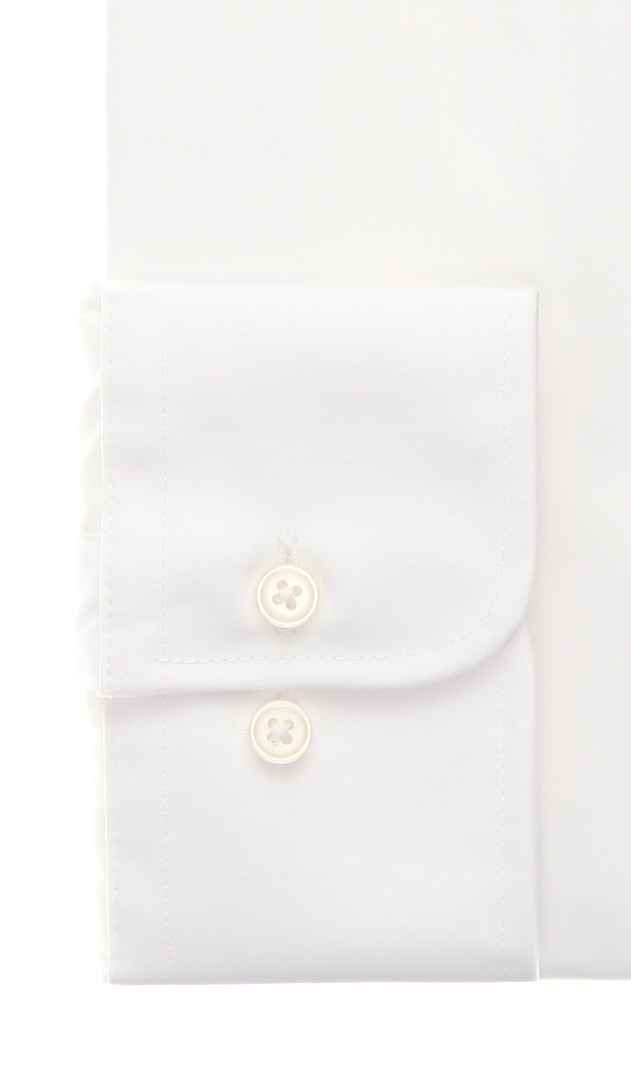 レギュラーカラースタンダードワイシャツ【トール】【COTTON∞】 ホワイト 首周り:41cm,裄丈:90cm