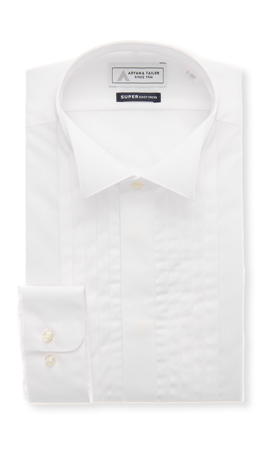 ウイングカラードレスシャツ【タキシード】 ホワイト 首周り:41cm,裄丈:82cm