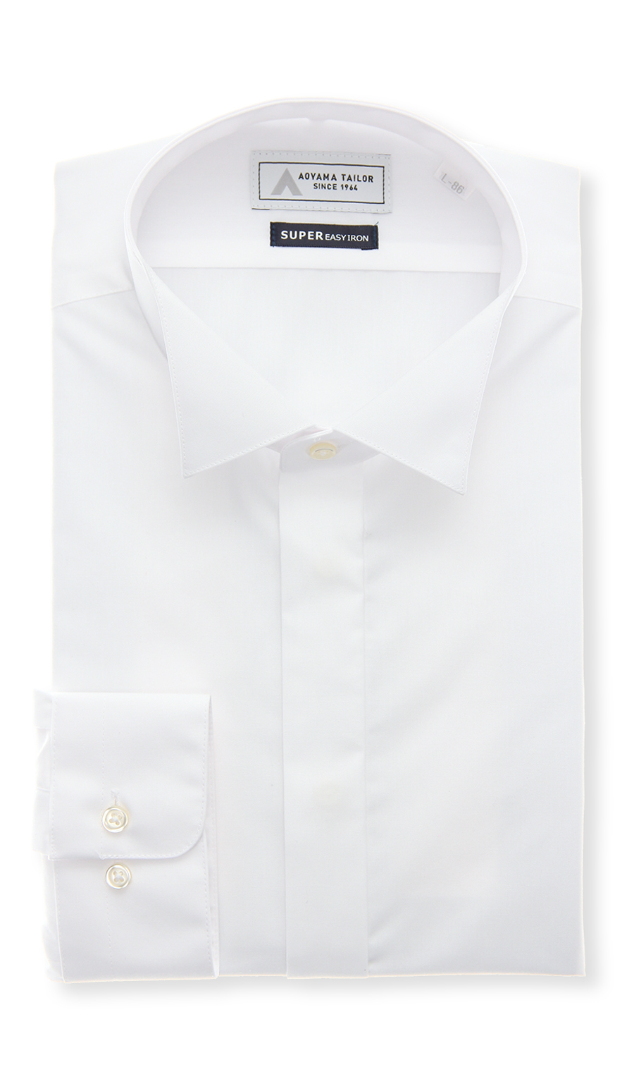 ウイングカラードレスシャツ【長袖】【モーニング】 ホワイト 首周り:41cm,裄丈:86cm