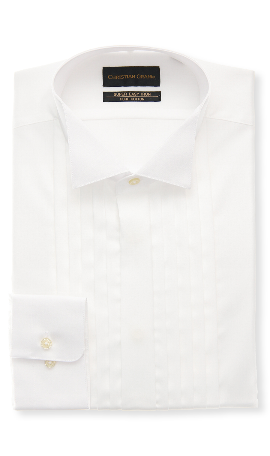 ウイングカラードレスシャツ【長袖】【タキシード】 ホワイト 首周り:37cm,裄丈:78cm