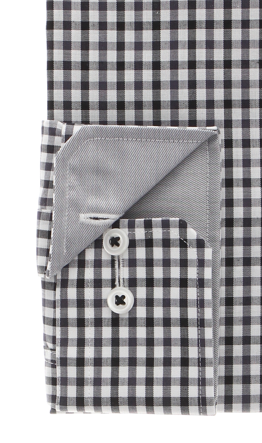 【訳アリ商品】ワイドカラースタイリッシュワイシャツ【Variex】 ブラック 首周り:39cm,裄丈:82cm