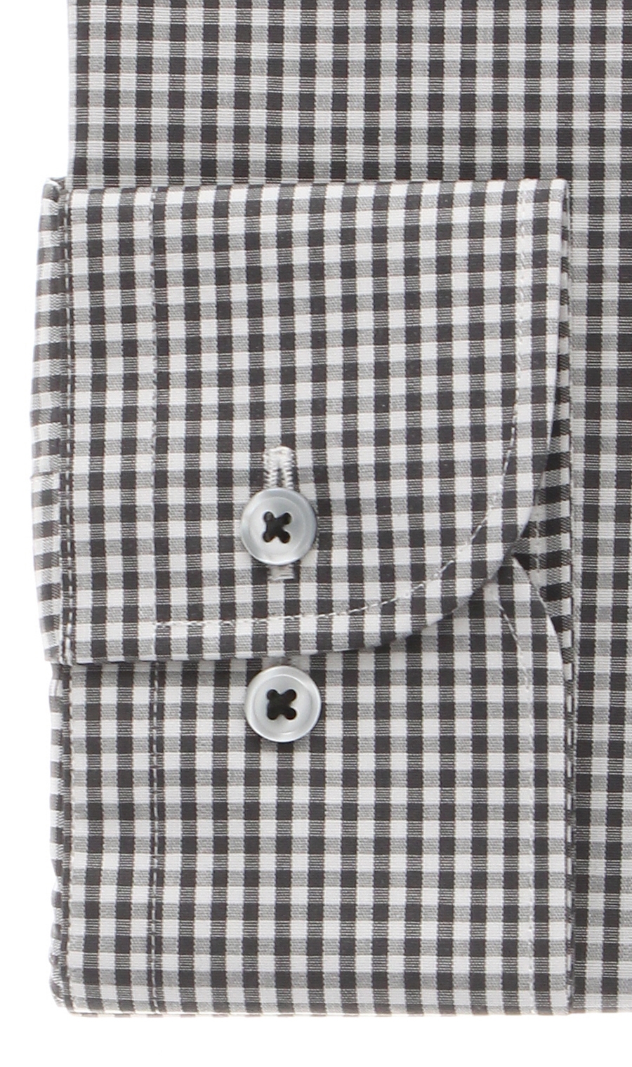 【訳アリ商品】ボタンダウンスタンダードワイシャツ【Variex】 ブラック 首周り:39cm,裄丈:84cm