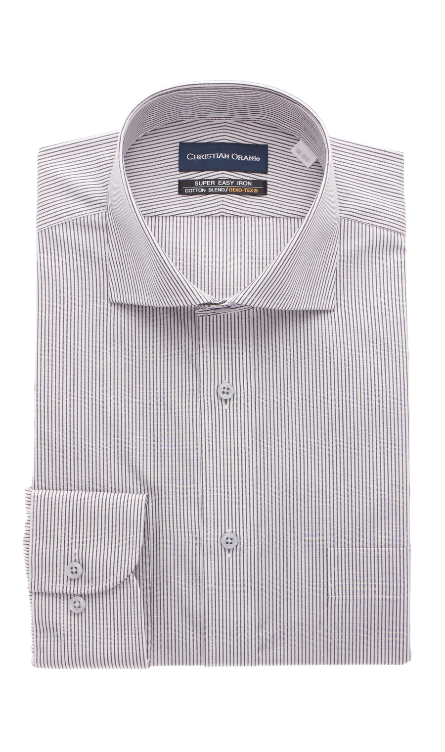 【訳アリ商品】ワイドカラースタンダードワイシャツ【DEOCROSS NEO】 パープル 首周り:37cm,裄丈:82cm