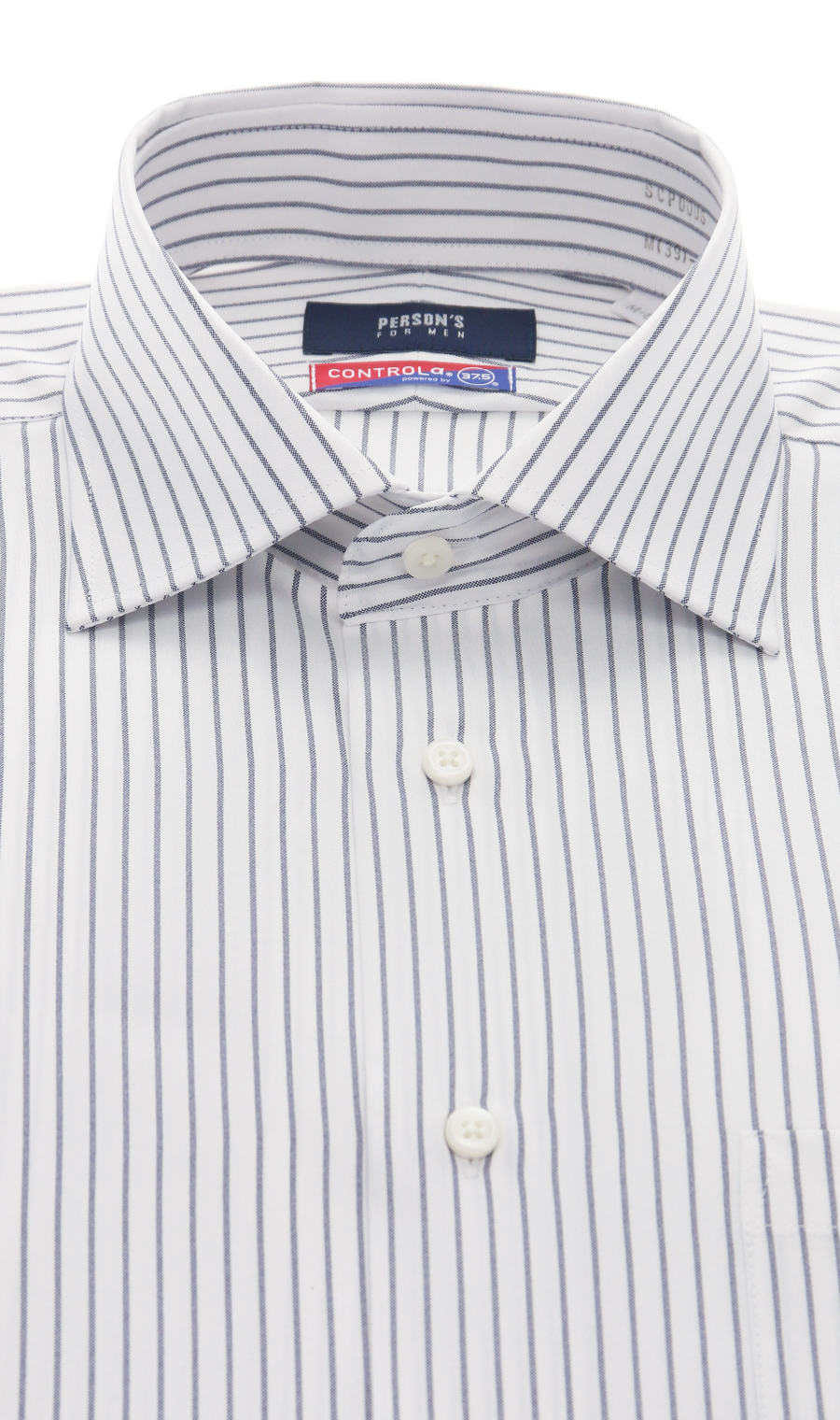 【訳アリ商品】ワイドカラースタイリッシュワイシャツ【CONTROLα】 ネイビー 首周り:39cm,裄丈:86cm