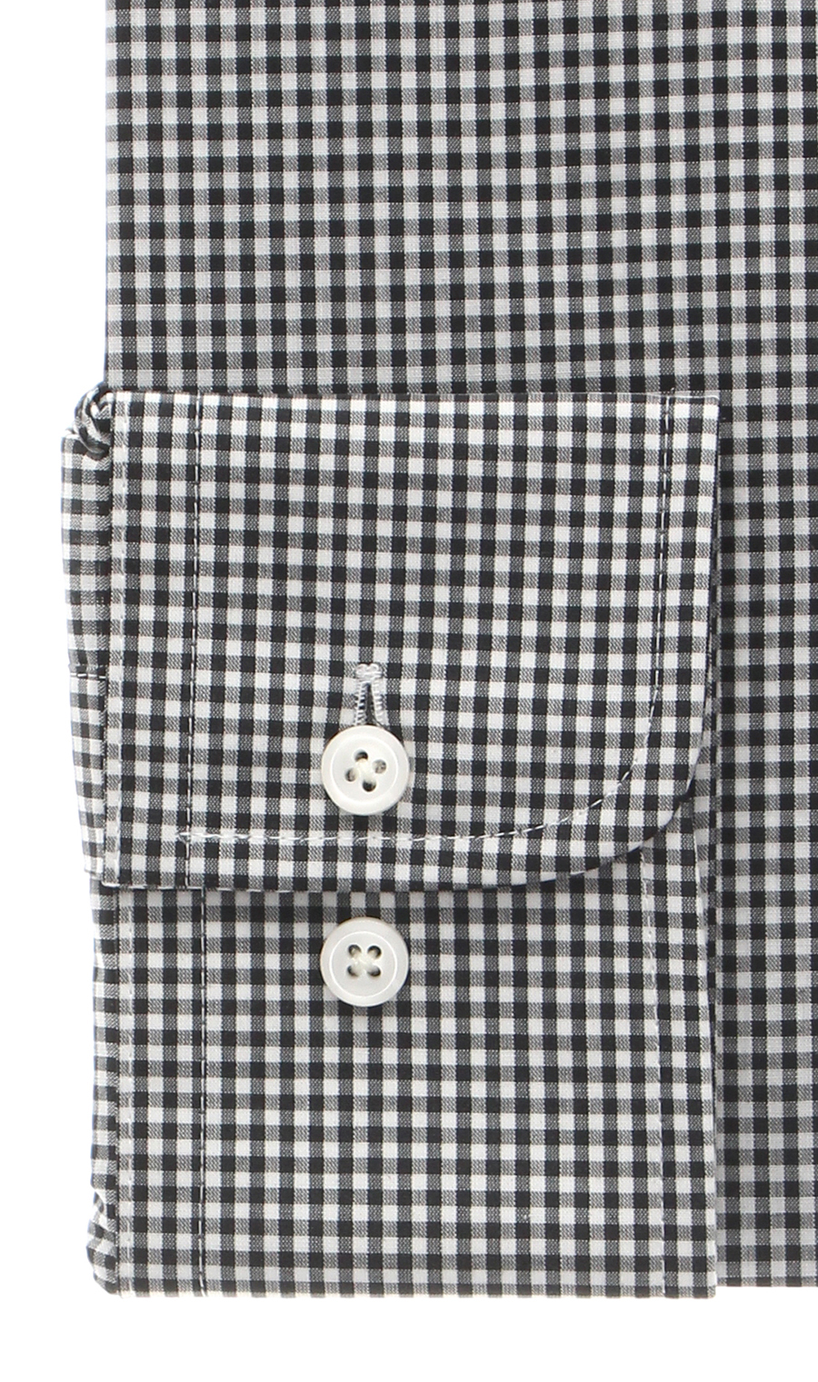 【訳アリ商品】ボタンダウンスタイリッシュワイシャツ【HAND IRON】 ブラック 首周り:41cm,裄丈:86cm