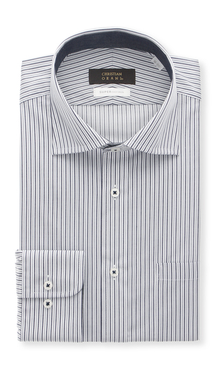 【訳アリ商品】ワイドカラースタイリッシュワイシャツ【HAND IRON】