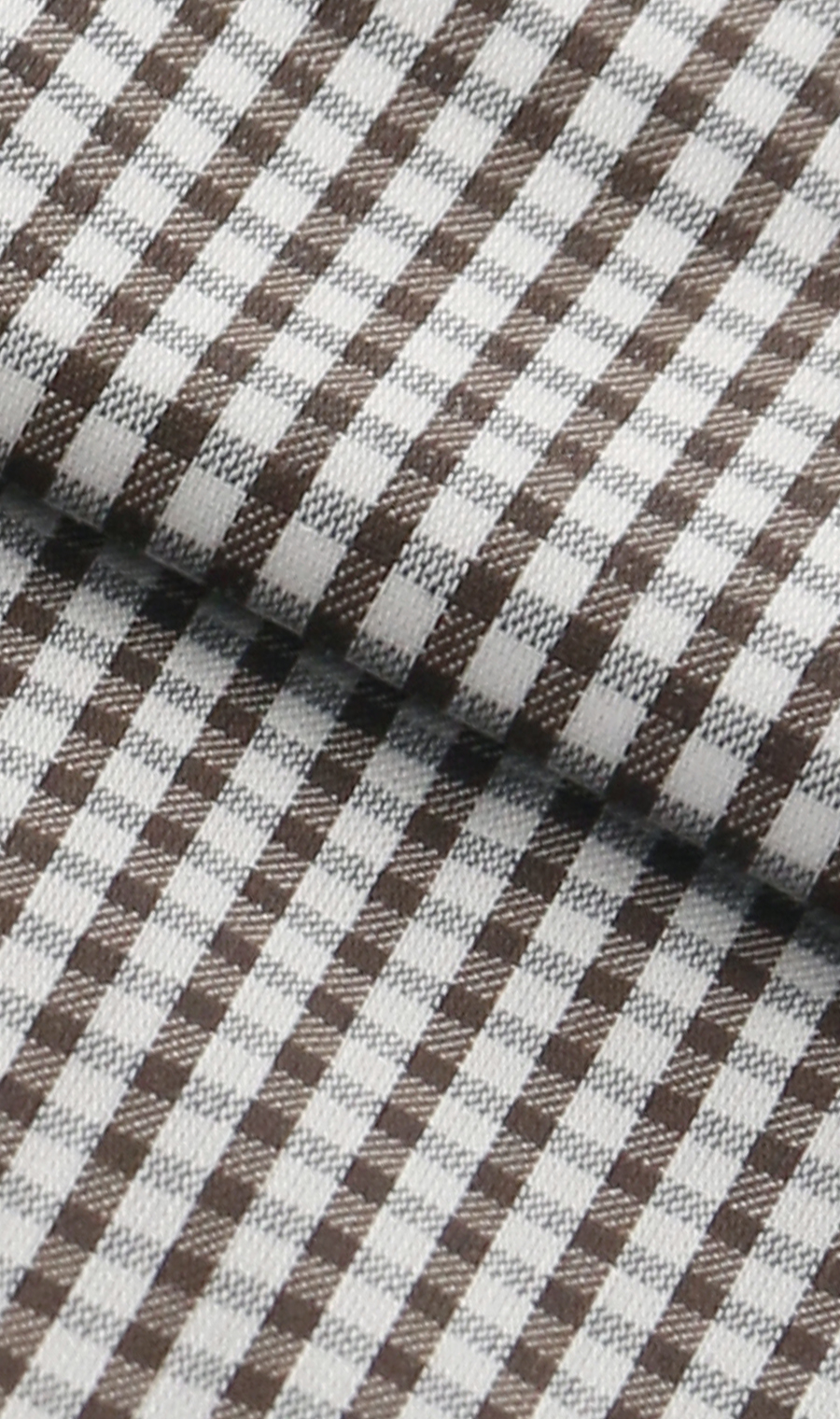 【訳アリ商品】ワイドカラースタイリッシュワイシャツ【HAND IRON】 ブラウン 首周り:43cm,裄丈:82cm