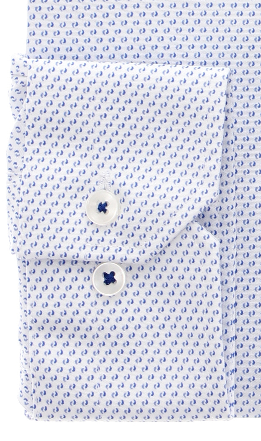 【訳アリ商品】ワイドカラースタイリッシュワイシャツ【SUPER EASYIRON】 ブルー 首周り:37cm,裄丈:80cm