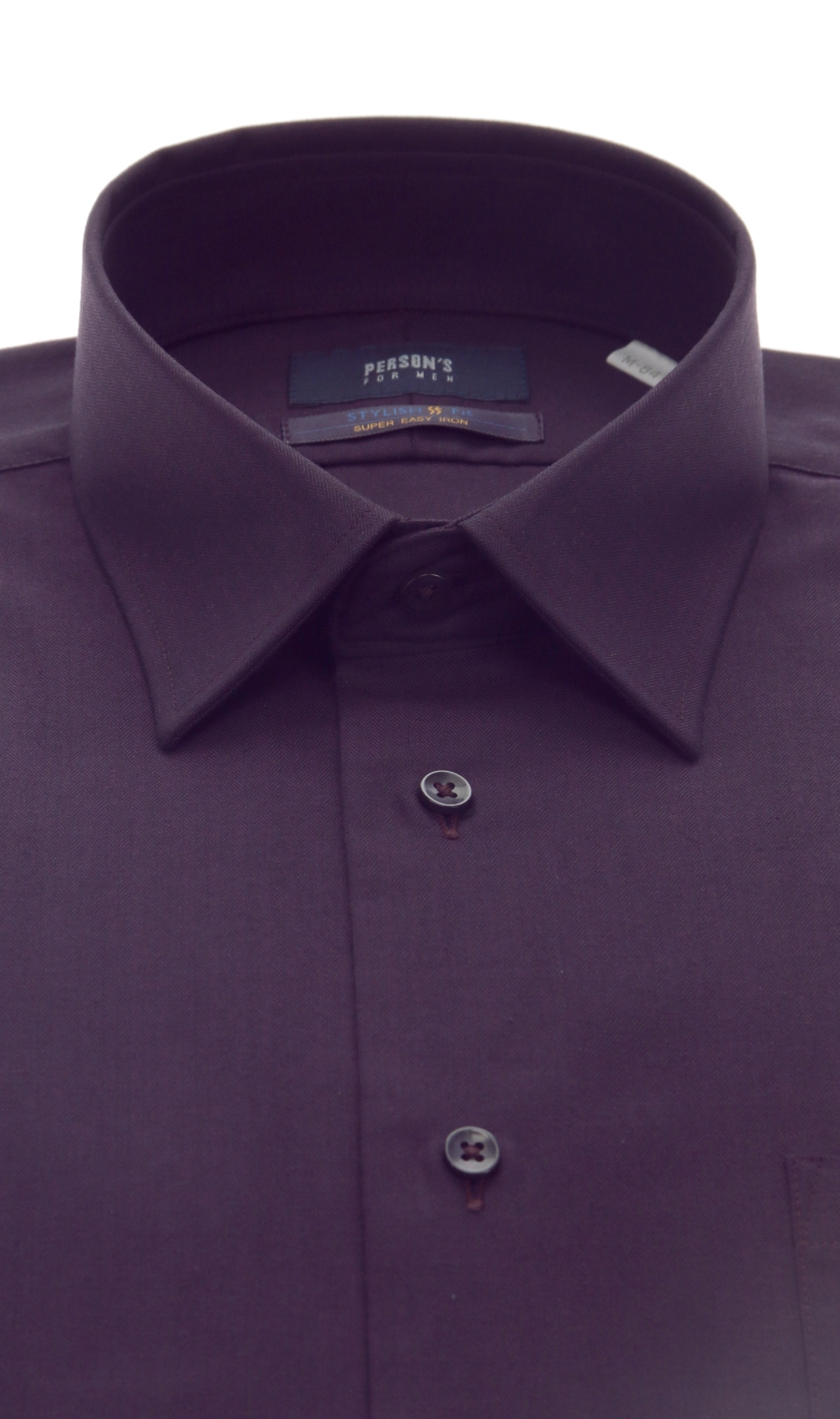 【訳アリ商品】レギュラーカラースタイリッシュワイシャツ【キング&トール】【セレモニー】 ワイン 首周り:45cm,裄丈:88cm