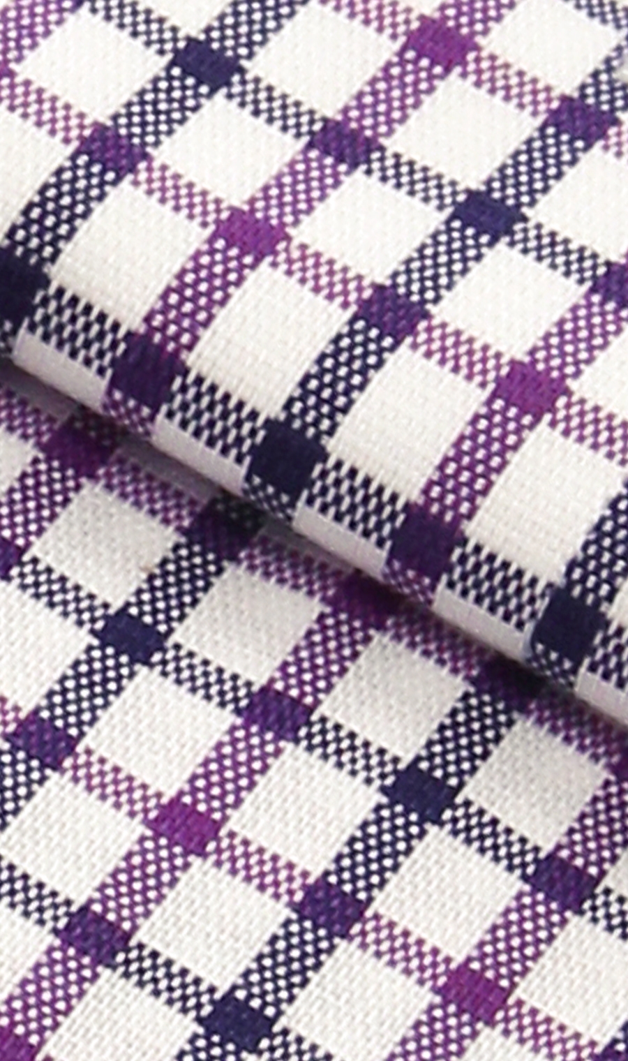 【訳アリ商品】ワイドカラースタイリッシュワイシャツ【JAPAN FABRIC】 パープル 首周り:37cm,裄丈:82cm