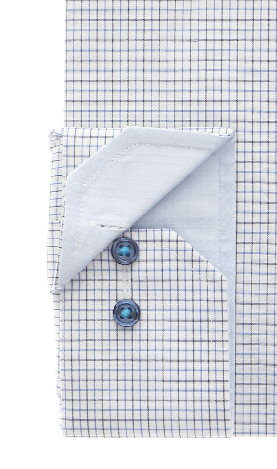 【訳アリ商品】ワイドカラースタイリッシュワイシャツ【TioTio PREMIUM】 ブルー 首周り:37cm,裄丈:82cm