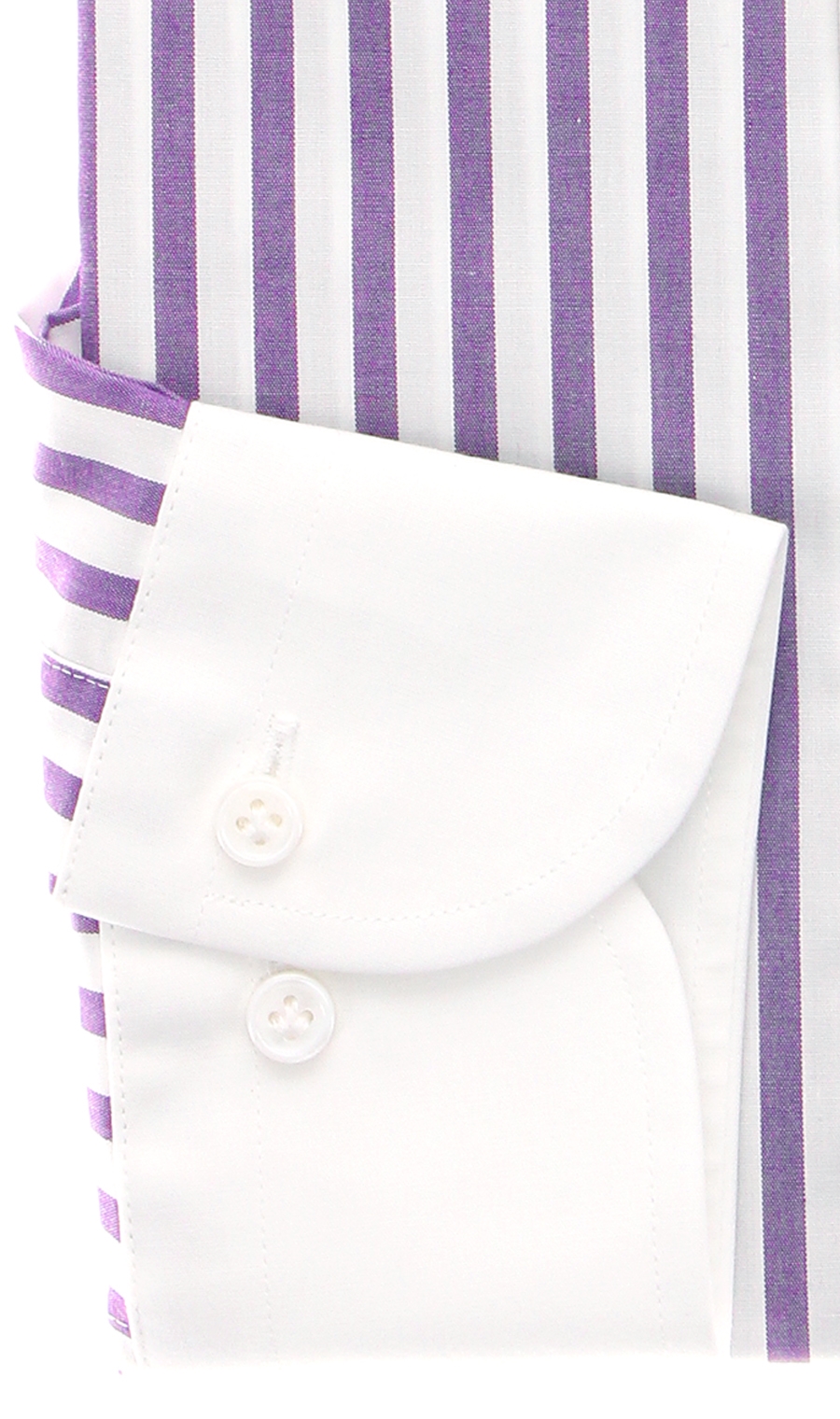 【訳アリ商品】クレリックスタイリッシュワイシャツ【JAPAN FABRIC】 パープル 首周り:39cm,裄丈:86cm