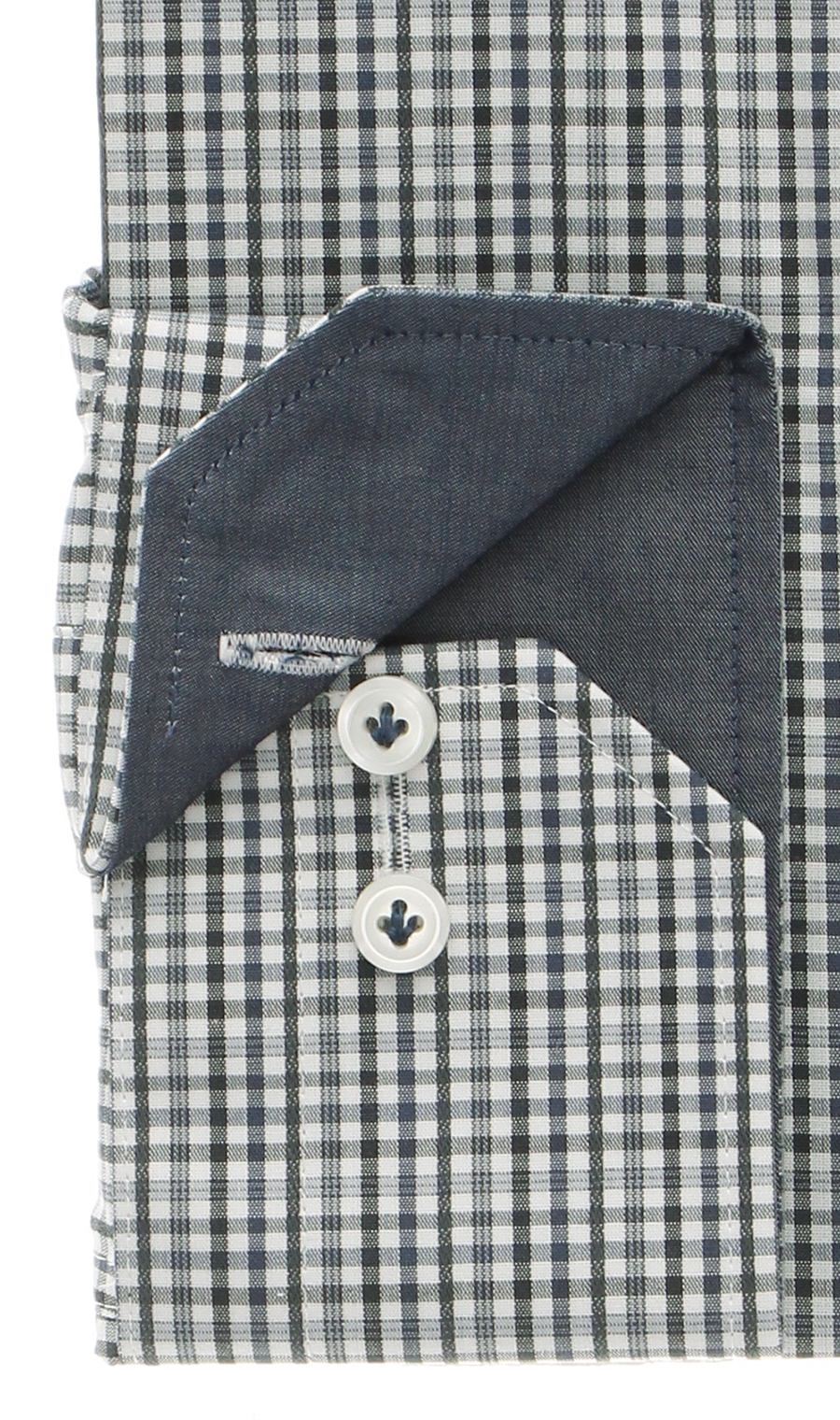 【訳アリ商品】ワイドカラースタンダードワイシャツ【SUPER EASYIRON】 ネイビー 首周り:37cm,裄丈:82cm