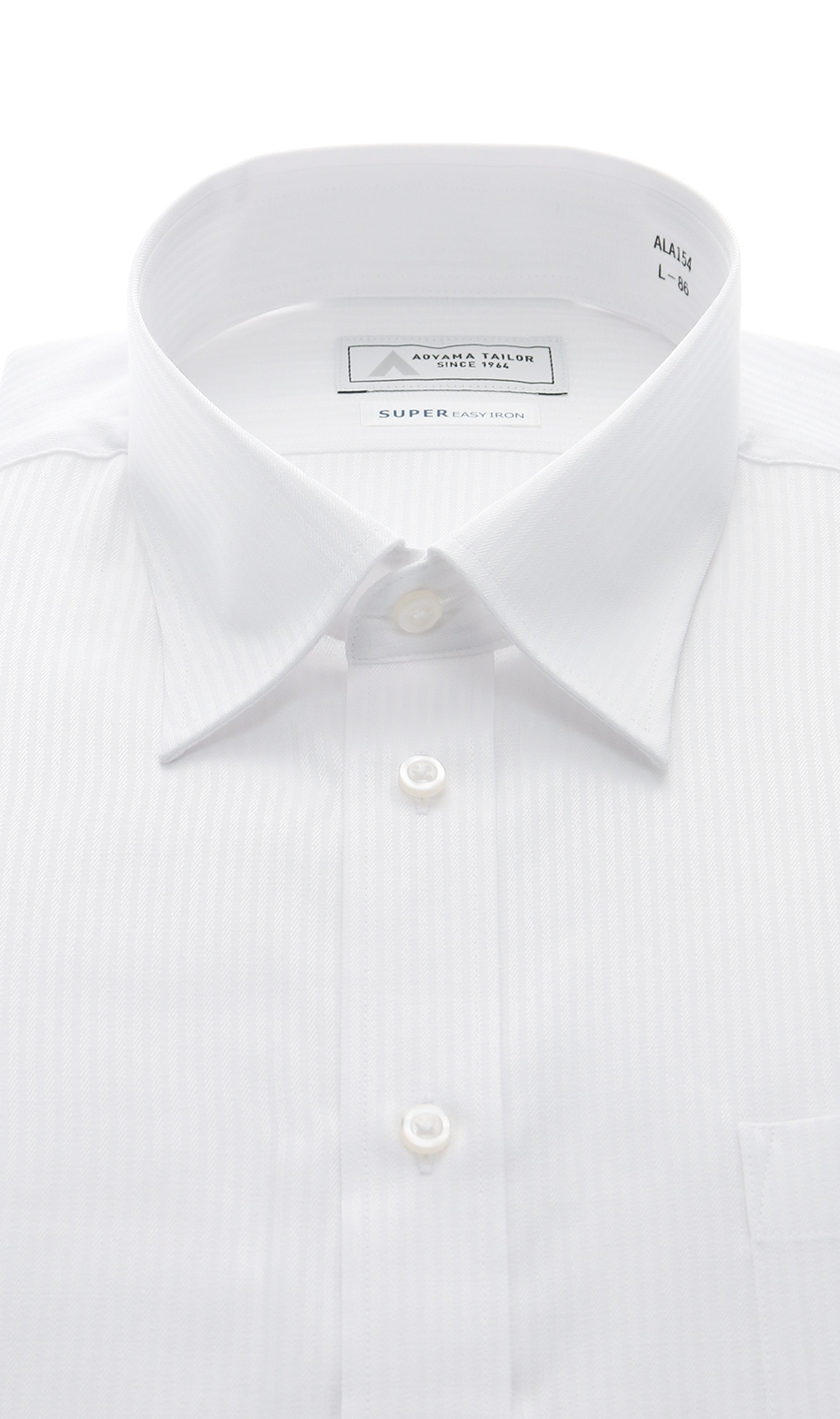 レギュラーカラーワイシャツ【キング＆トール】 ホワイト 首周り:45cm,裄丈:84cm