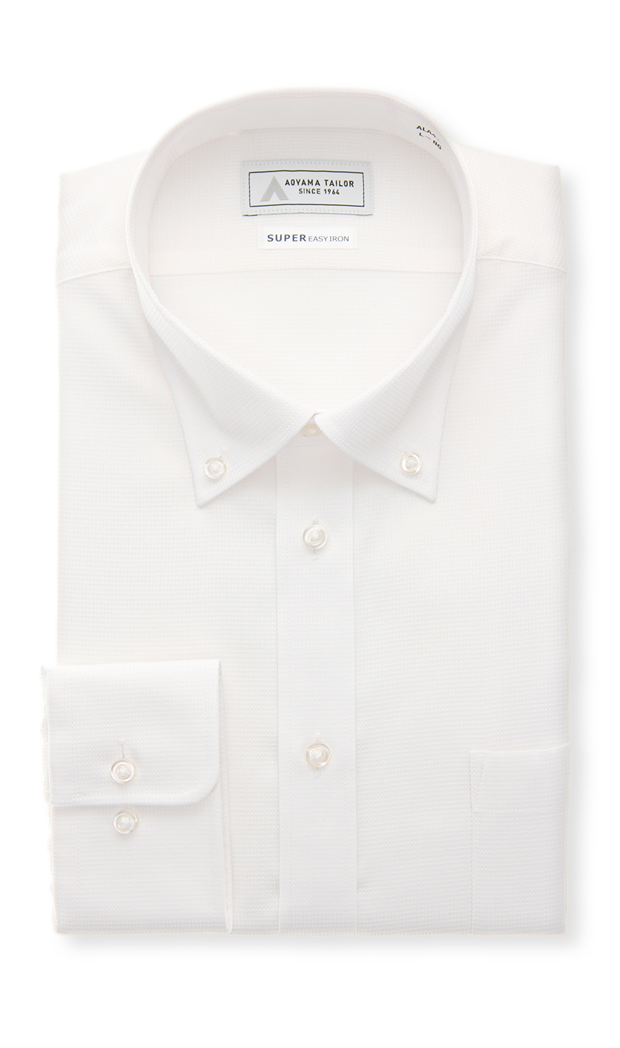 ボタンダウンワイシャツ【キング＆トール】 ホワイト 首周り:45cm,裄丈:88cm